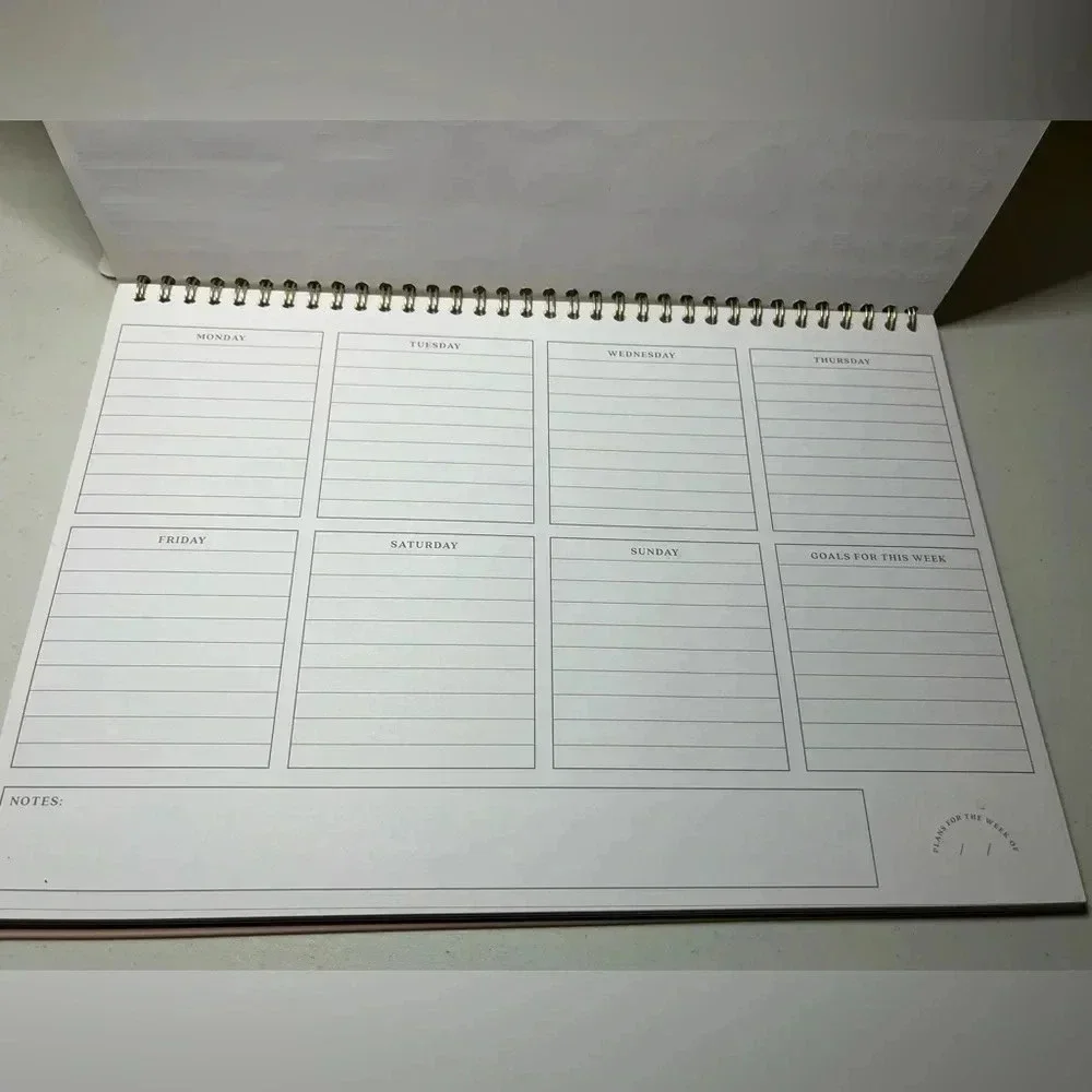 Elum Spiral Bound Pink Weekly Planner